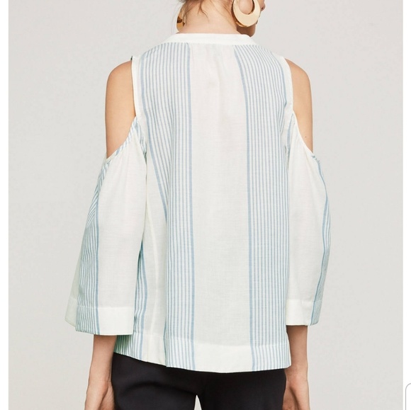 🆕️Bcbgmaxazria Elin cotton top, chambray - Picture 2 of 8